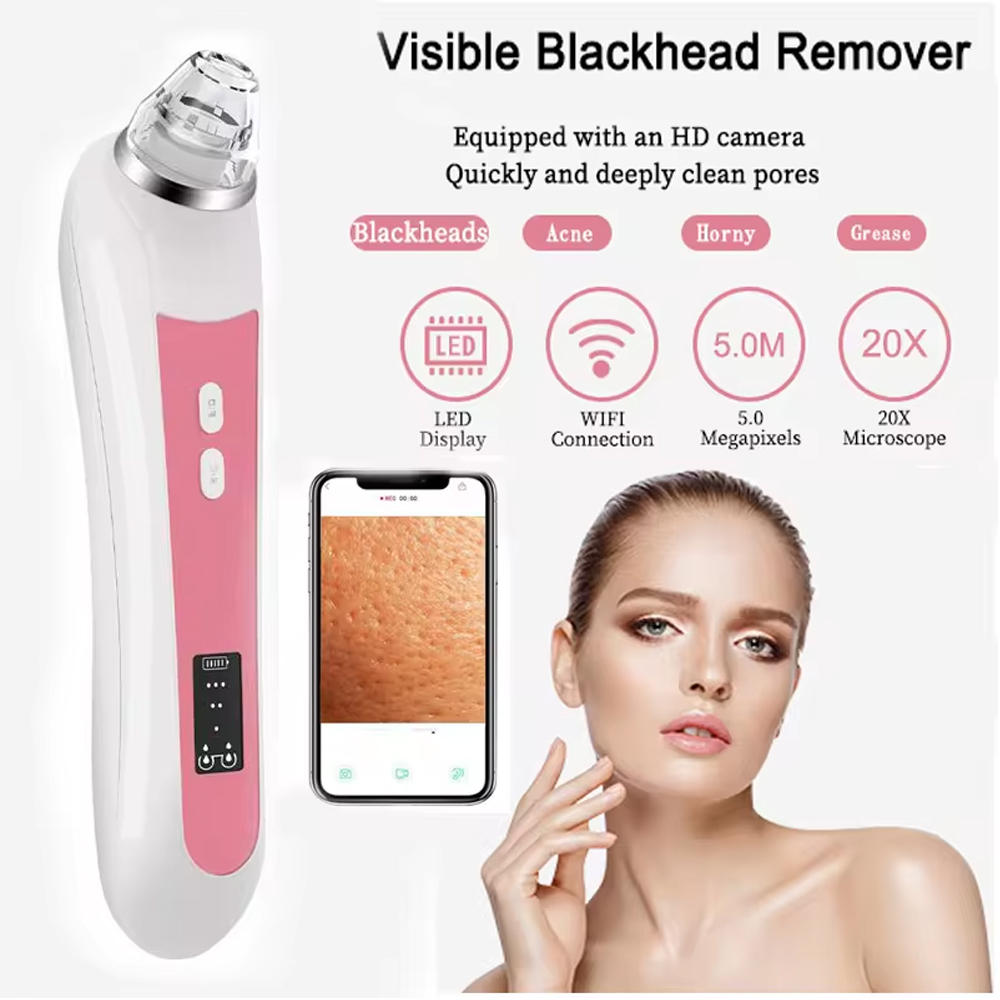 Nasal Aspirator - Limpiador de poros de 6 cabezales,